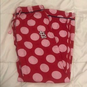 St Louis Cardinals MLB sleep pants. Polka Dots.